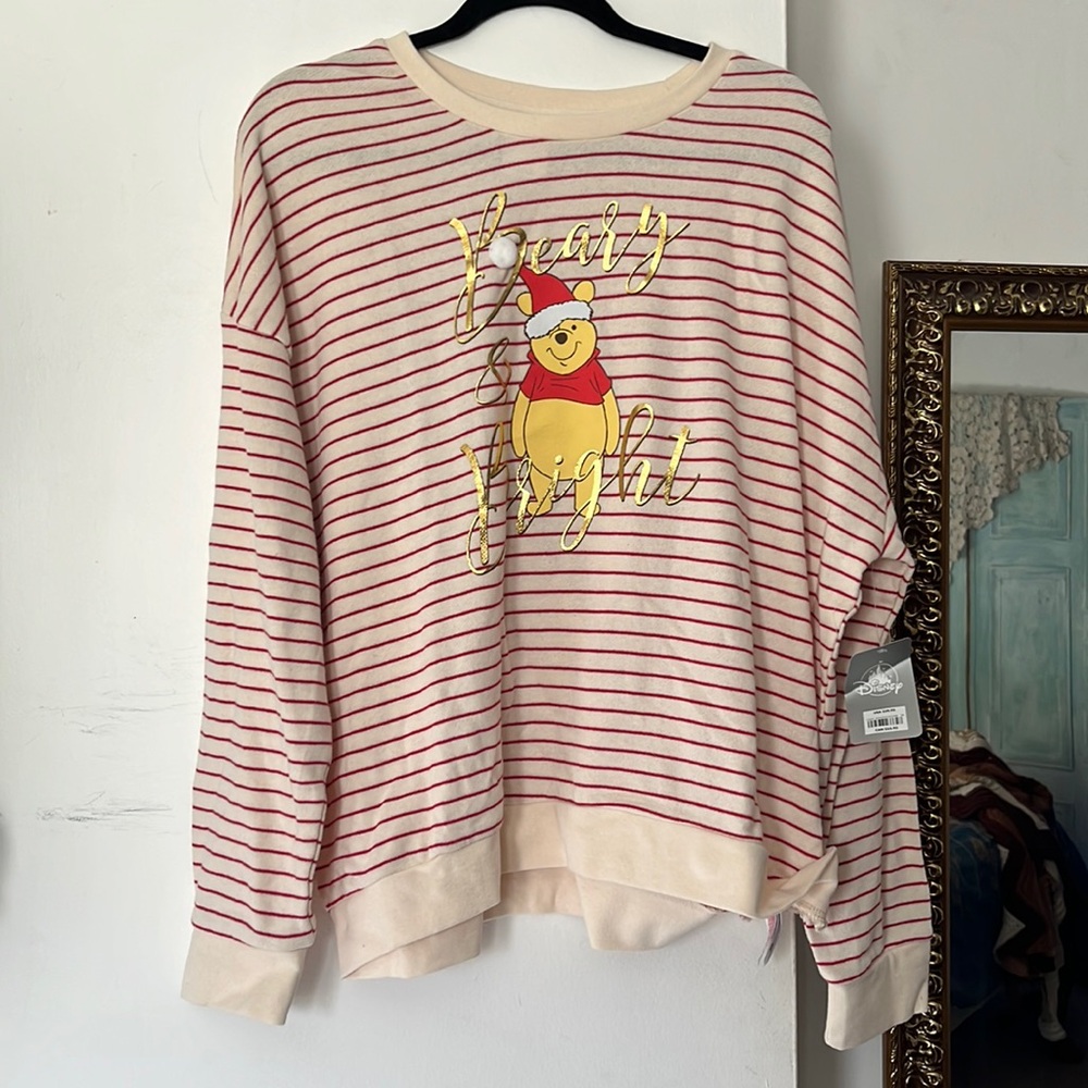 Beary and bright Winnie the Pooh Christmas sweater. NWT